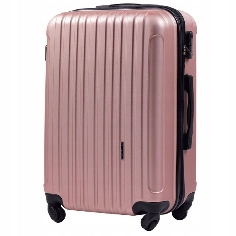 Walizka Wings Średnia 24" Poszerzana 2011 Flamingo 63L Rose Gold
