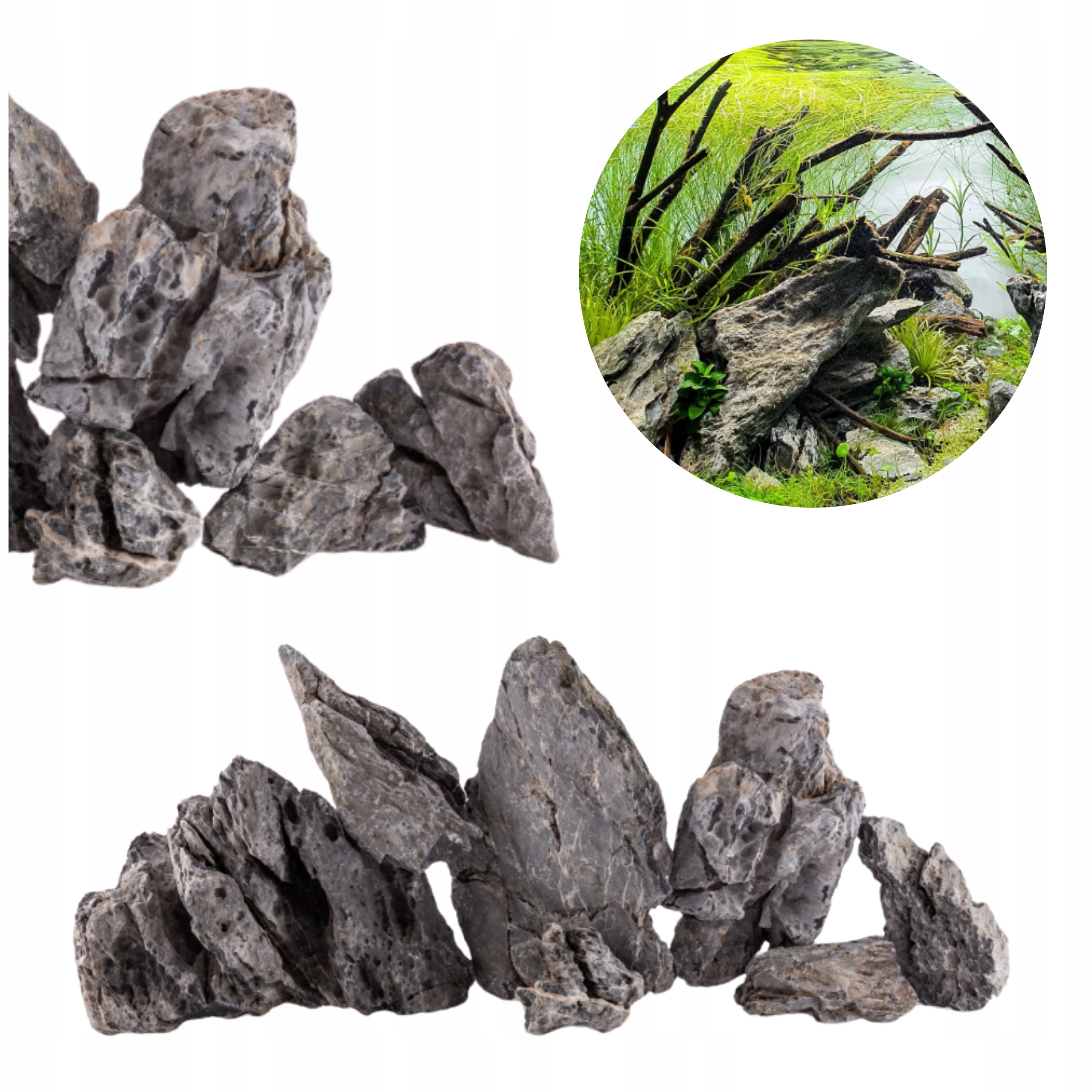 Scenery Grey Mountain 10 kg Rock Akvárium aranžérské vybavení