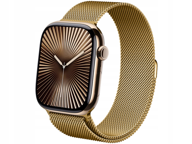 Pasek Crong Milano Steel do Apple Watch (38/40/41mm) Złoty