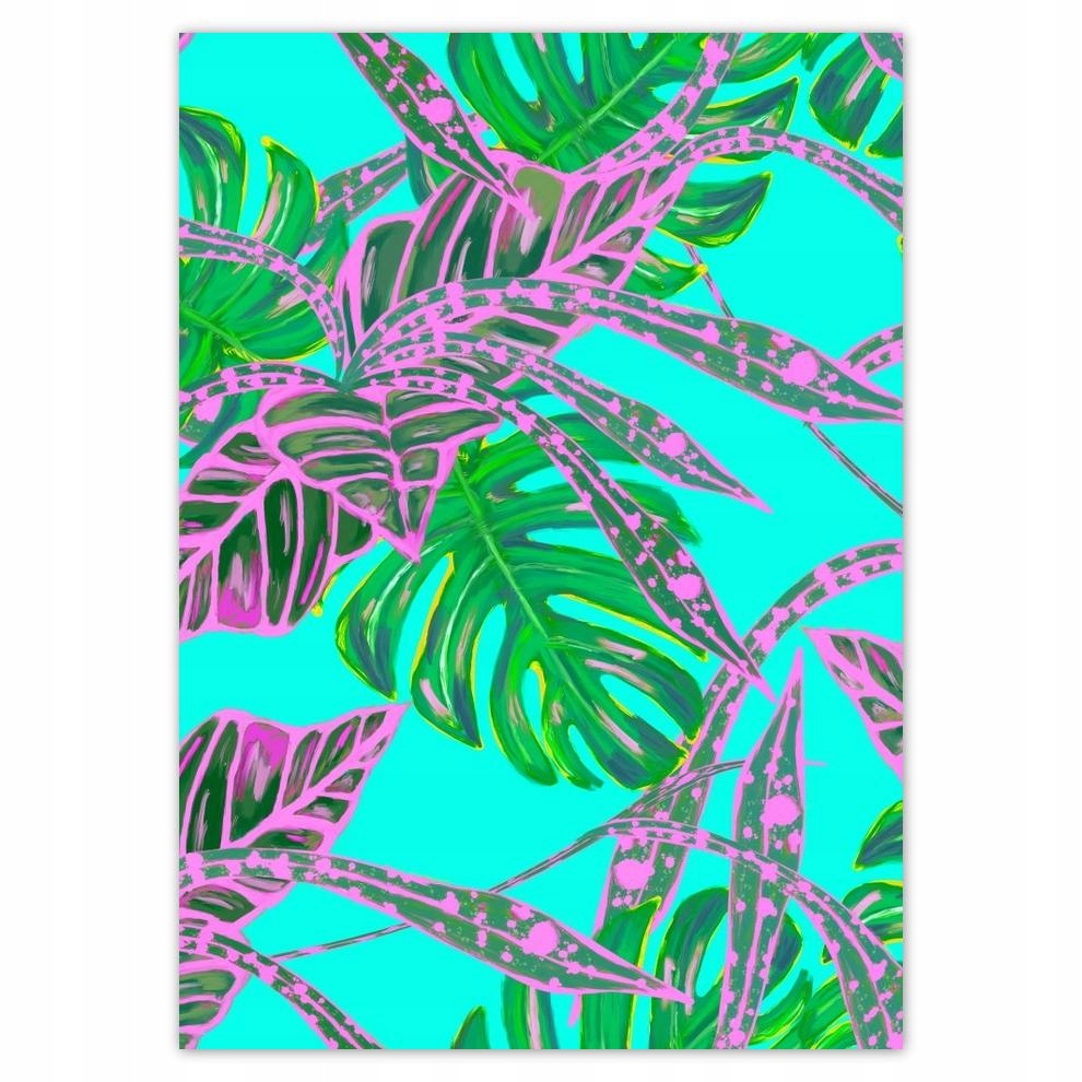 

Naklejki 50x70 Monstera Liście Róż