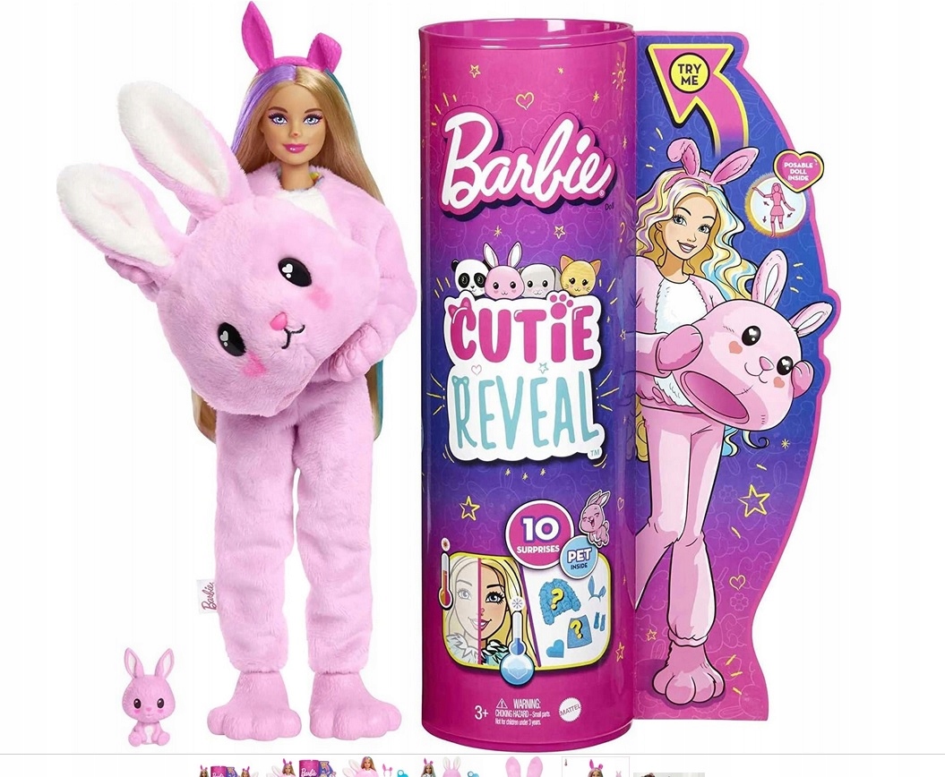 

Barbie Cutie Reveal Lalka W Przebraniu Króliczka