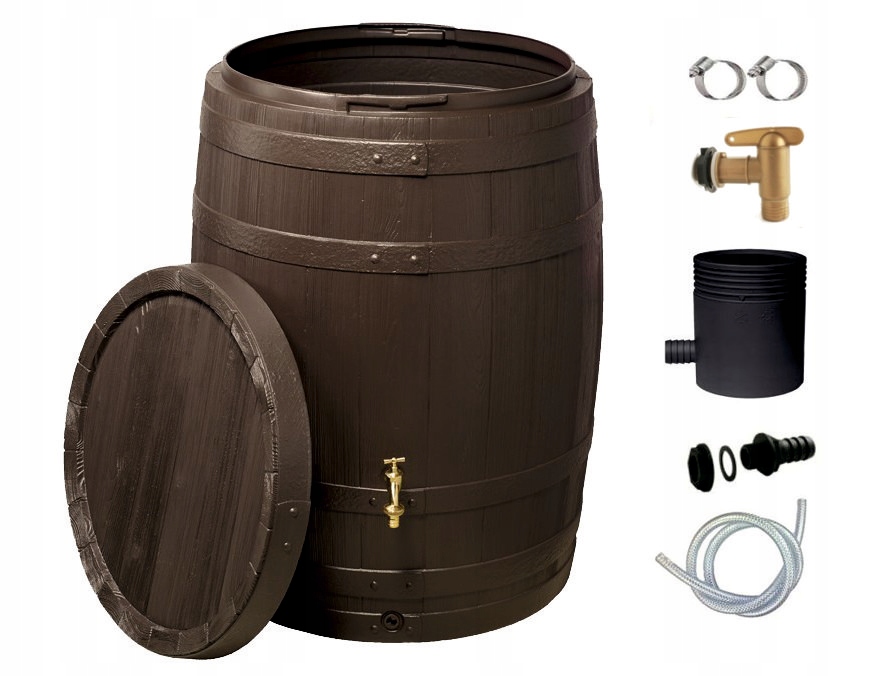 ZBIORNIK NA WODĘ DESZCZÓWKĘ Z RYNNY BECZKA 250L