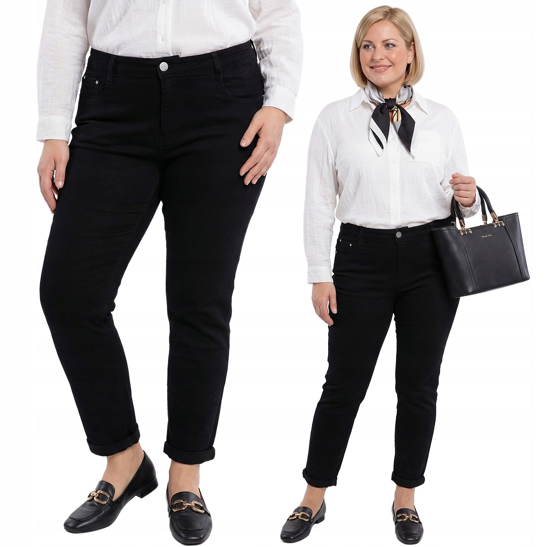 Černé džíny plus size velikost 52