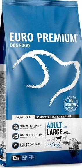 Euro Premium Adult Large Lamb & Rice Karma Z Jagnięciną Dla Psa 12kg
