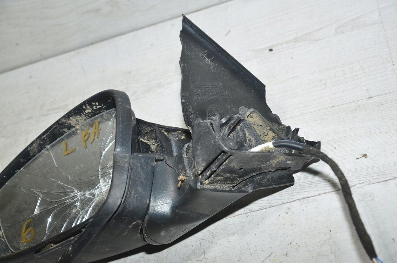 mirror left 6PIN Skoda Fabia III Lift