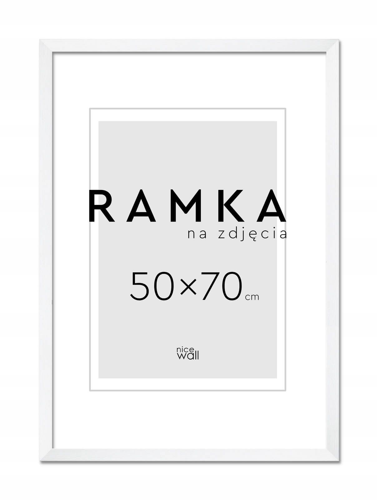 

Rama na zdjęcia 50x70 cm 70x50 cm Biała