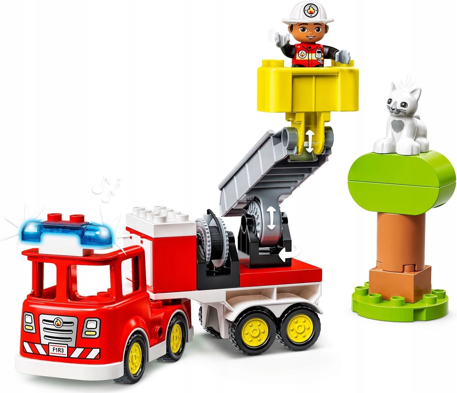 LEGO DUPLO 10969 Wóz Strażacki Samochód Straż + Torba - Klocki od 2 lat Marka LEGO