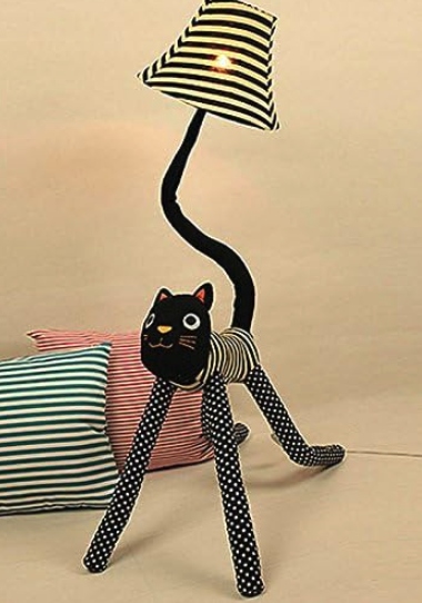 DEKORACYJNA DUŻA LAMPA STOJĄCA LAMPKA ZWIERZAKI KOT CAT PLUSZOWA Marka inna marka