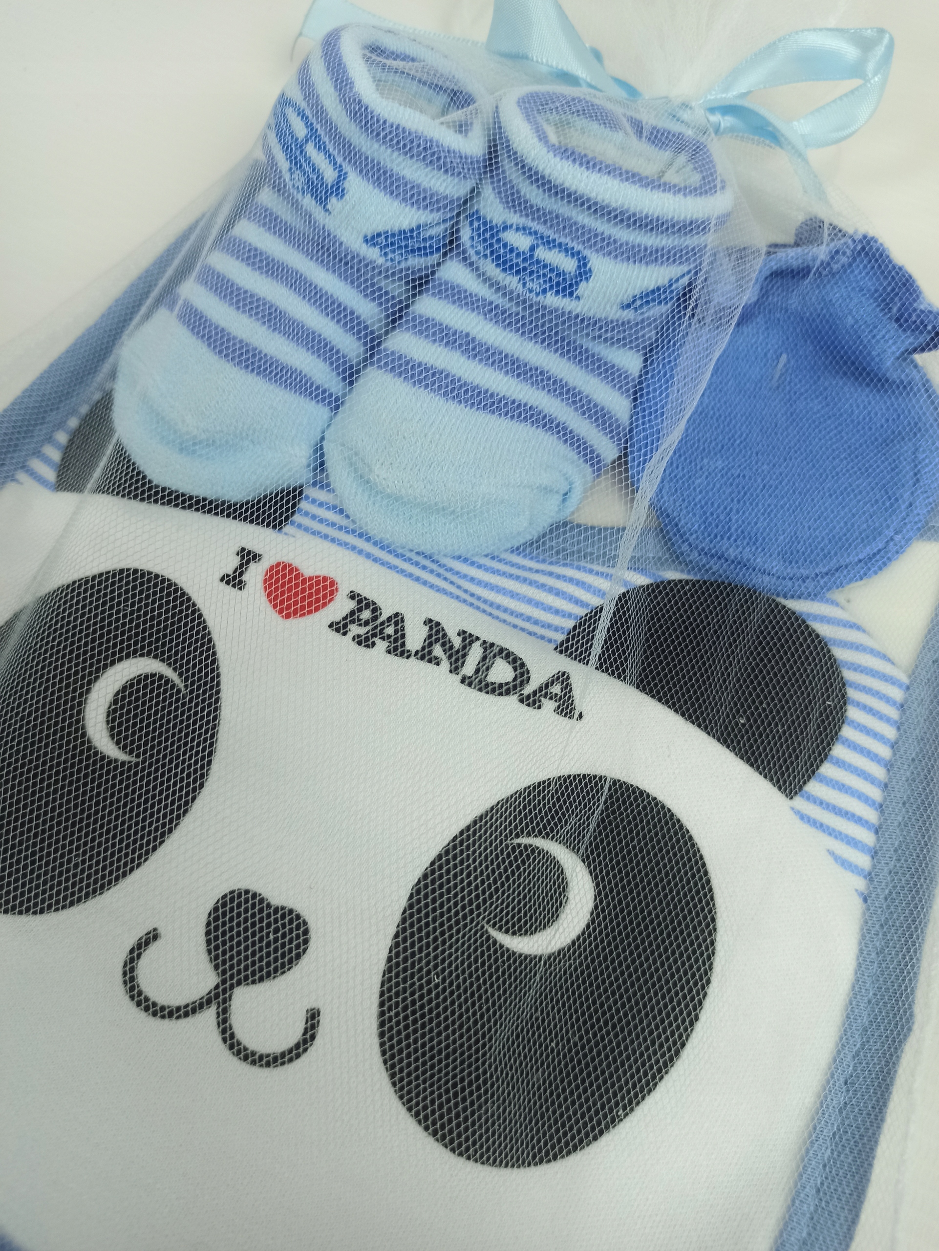 ZESTAW PREZENTOWY dla chłopca panda niebieski Marka Inna marka