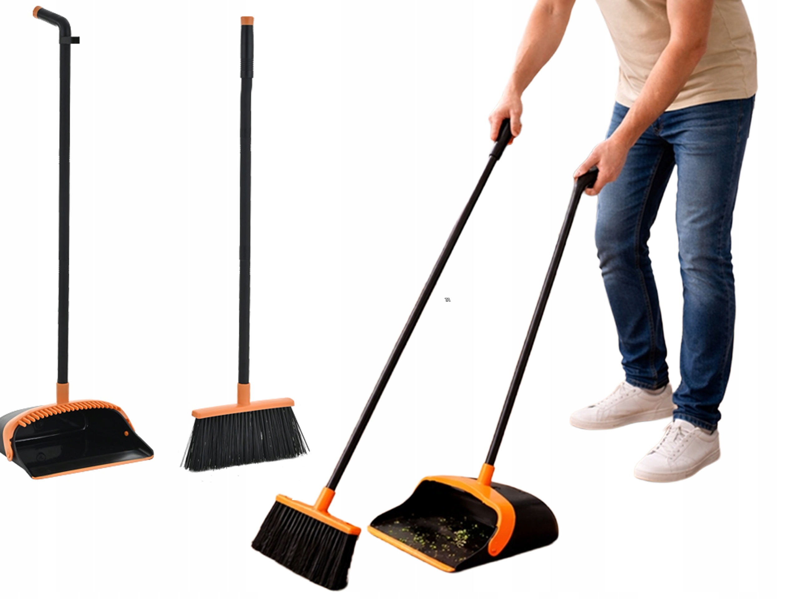 Sada na úklid Smetáček Kartáč na zametání Lopatka Leniuch 2v1