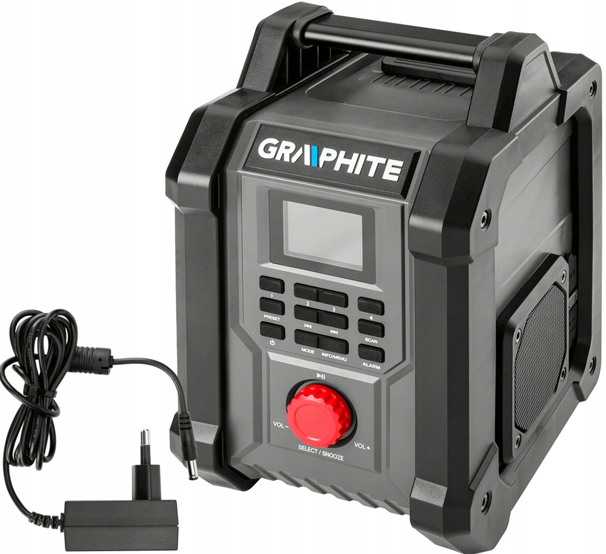 

Graphite Radio Budowlane Fm Dab Usb Bt 18V+230V