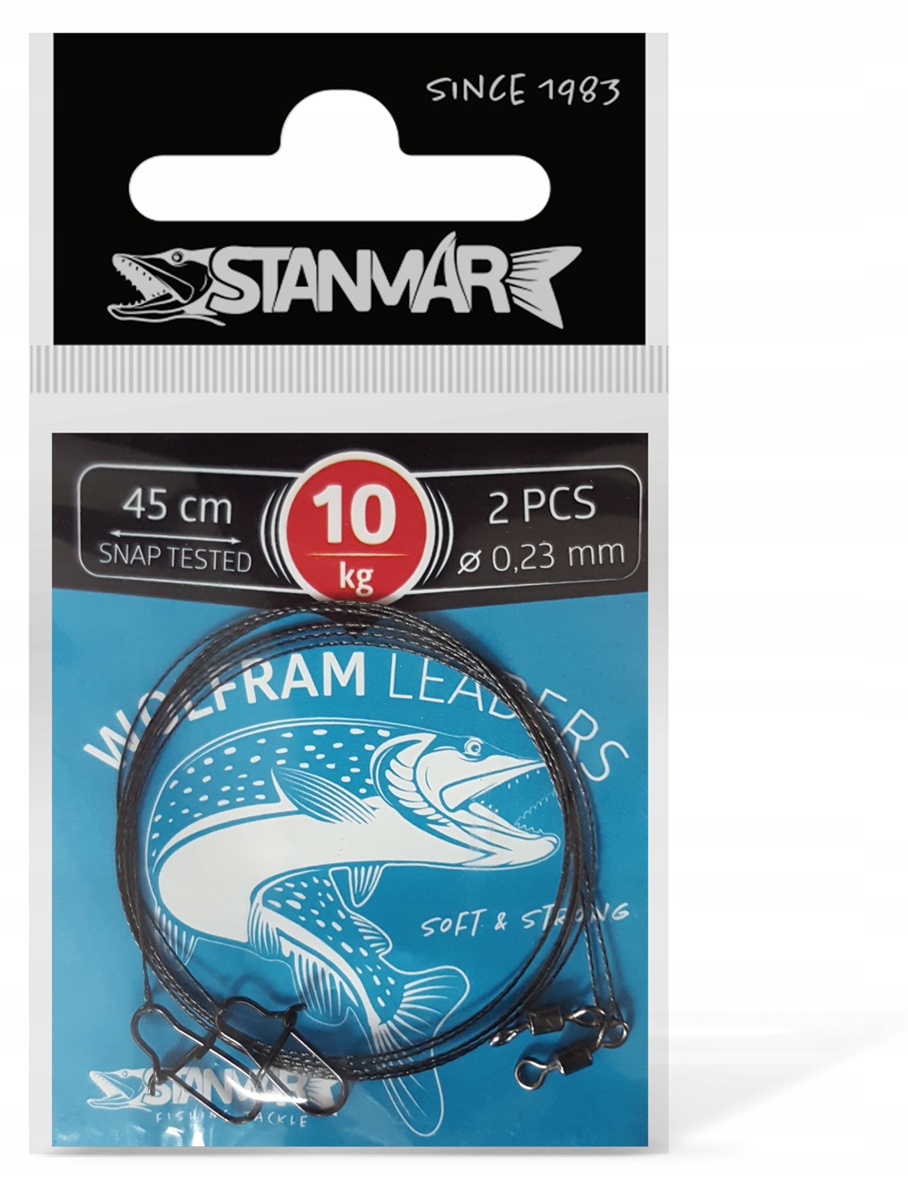 Przypon wolframowy Stan-Mar 45cm 10kg 2szt/op