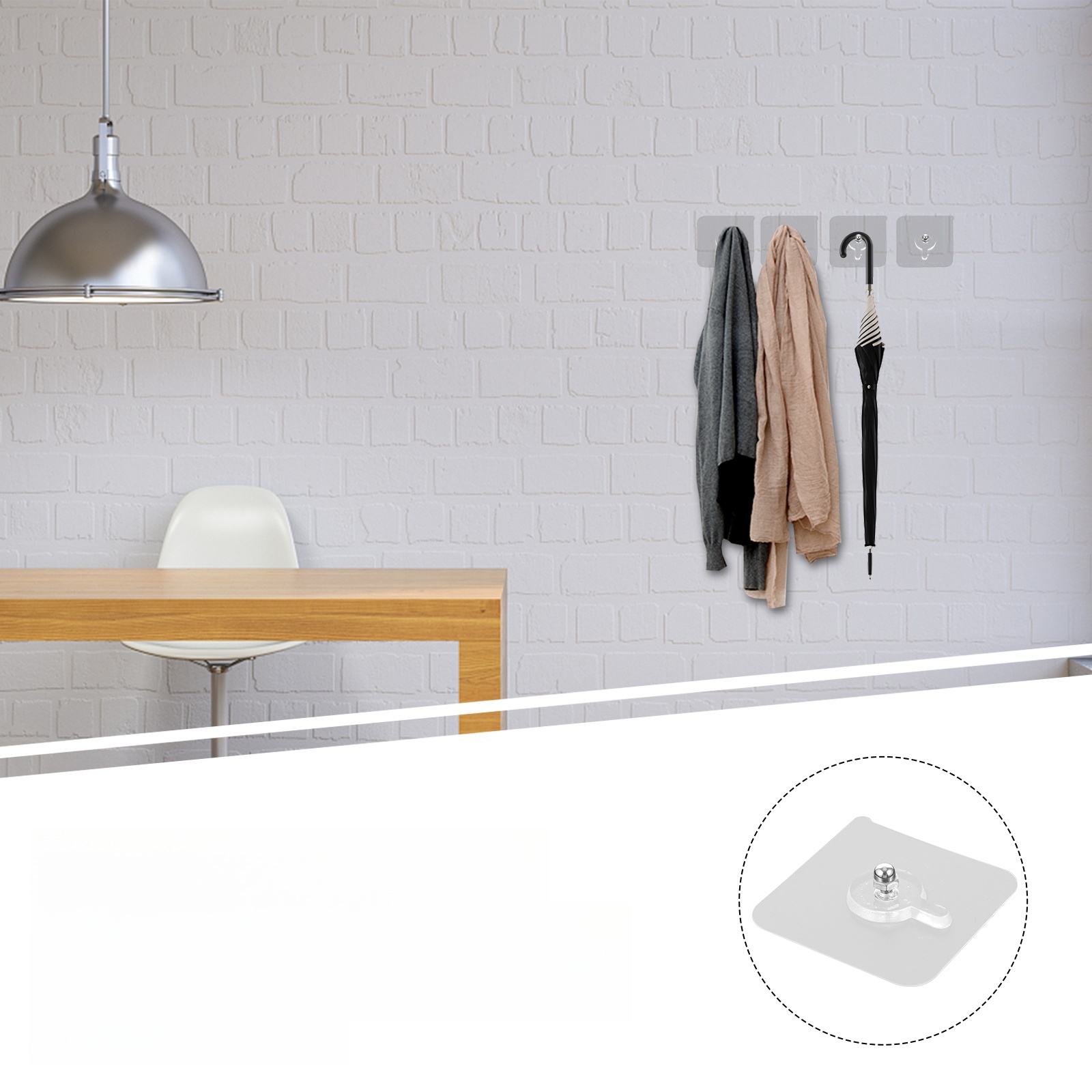 HOOK NO TRACE ZAWIERA NAKLEJKĘ ŚCIENNĄ BEZŚladOWĄ Marka bez marki