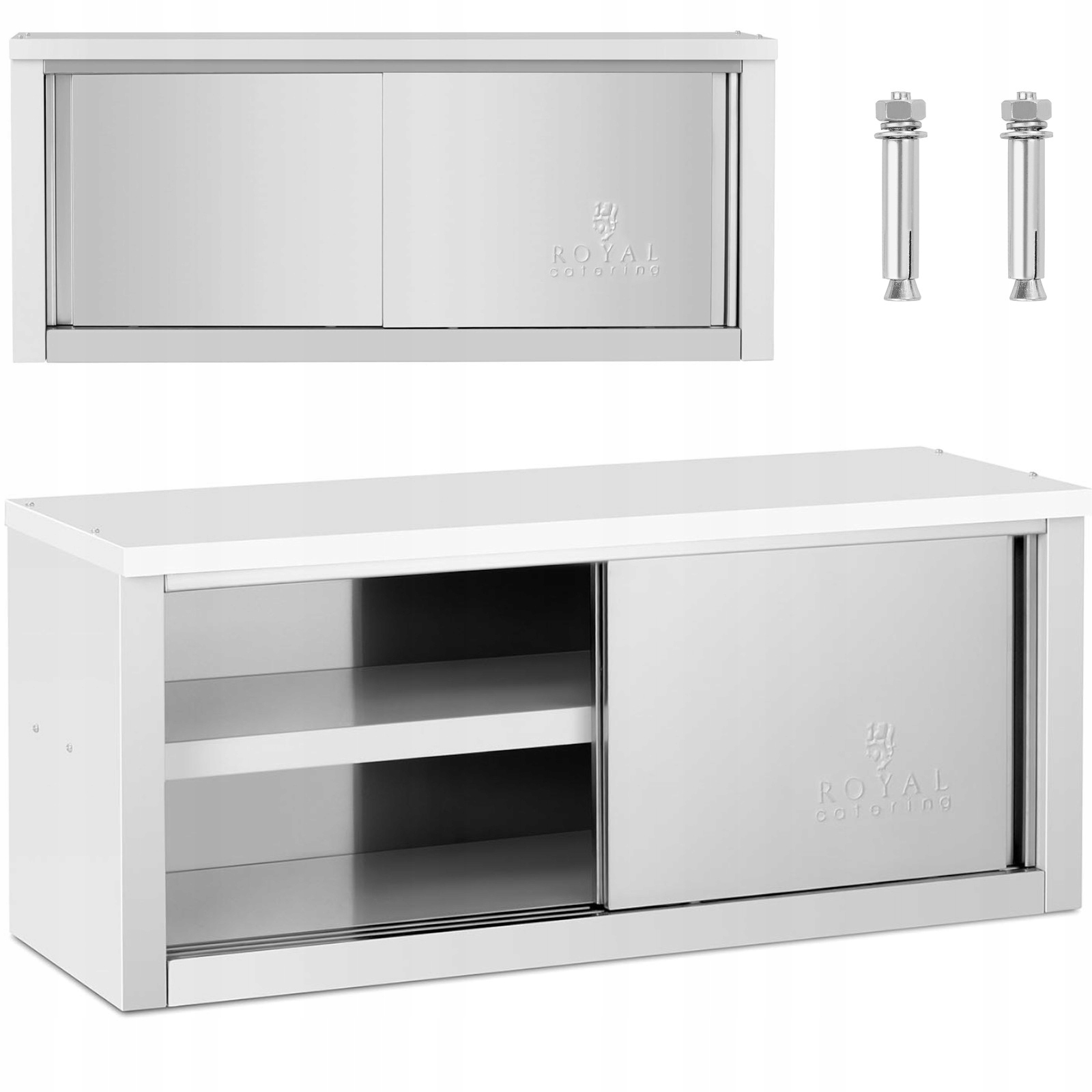 Skříň nástěnná skříň Royal Catering nerezová ocel 120x40x50 cm