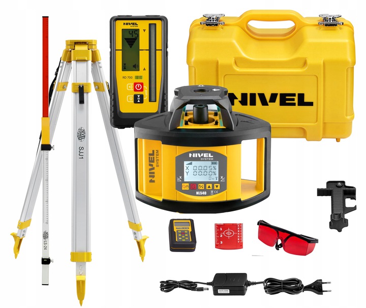 Niwelator rotacyjny Nivel NL540DIGITAL 500m ZESTAW