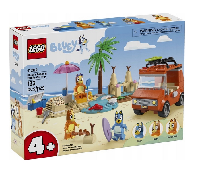 Lego 11202 Bluey – Modrý A Rodinný Výlet Autem
