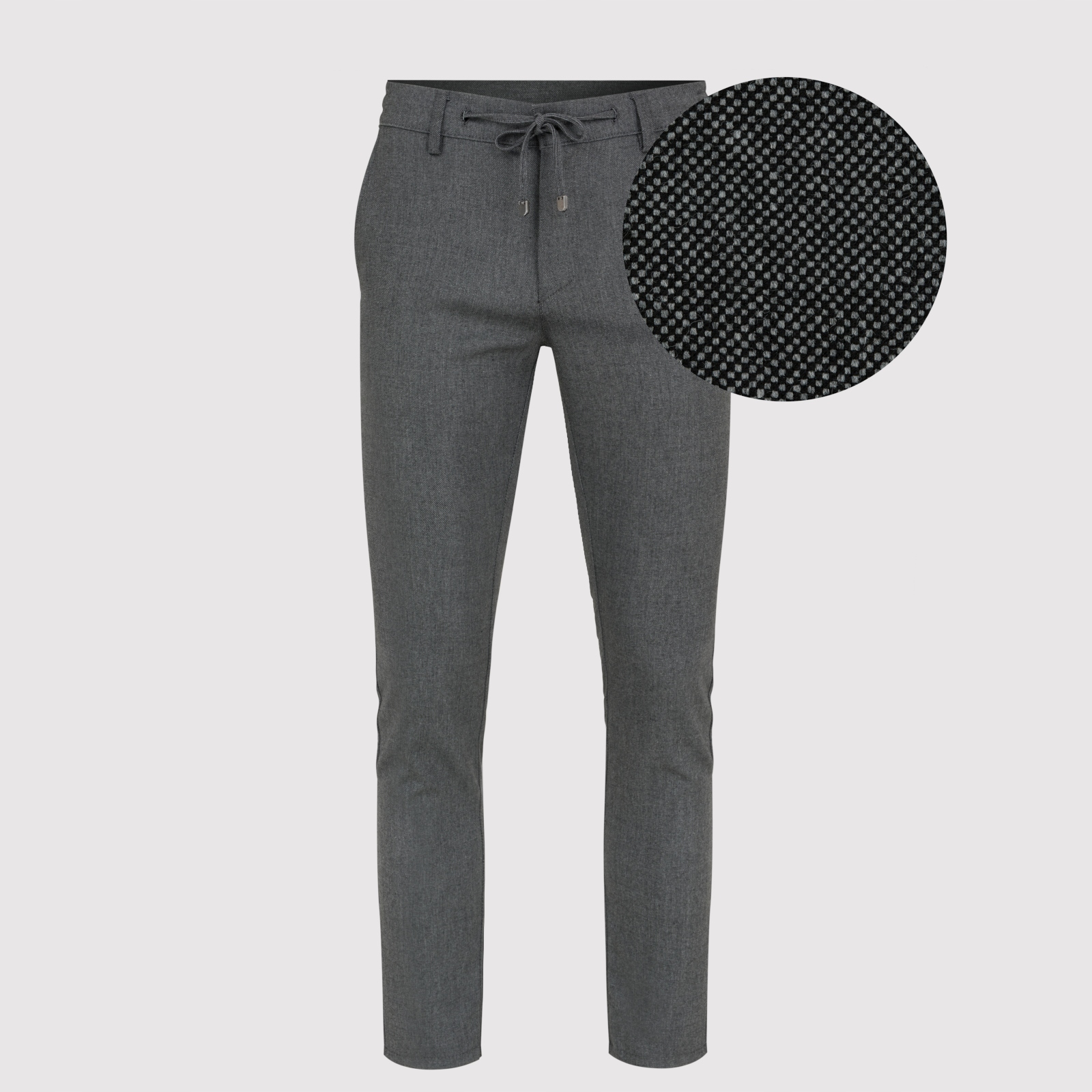 Šedé pánské ležérní kalhoty Pako Lorente vel L34 W40