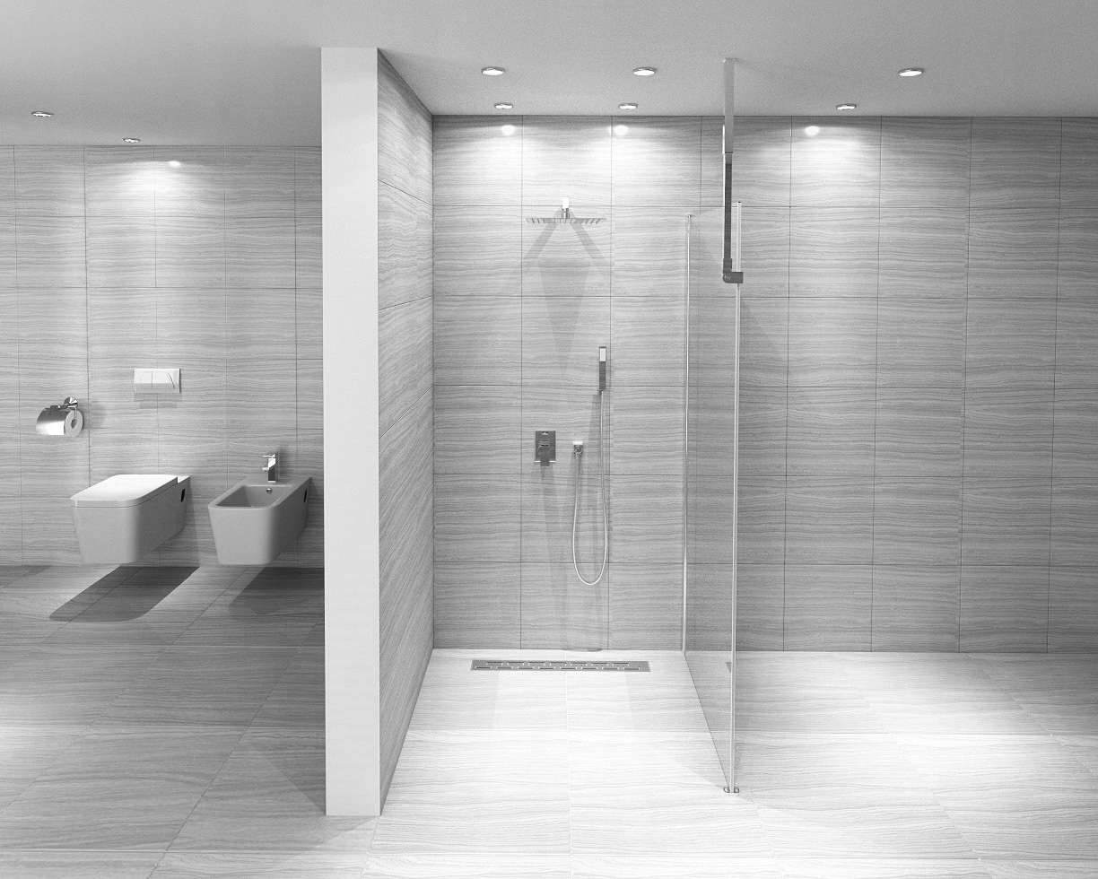 Ścianka Prysznicowa Walk-In 8mm Aero Chrom 90 cm Rea SL Marka Rea