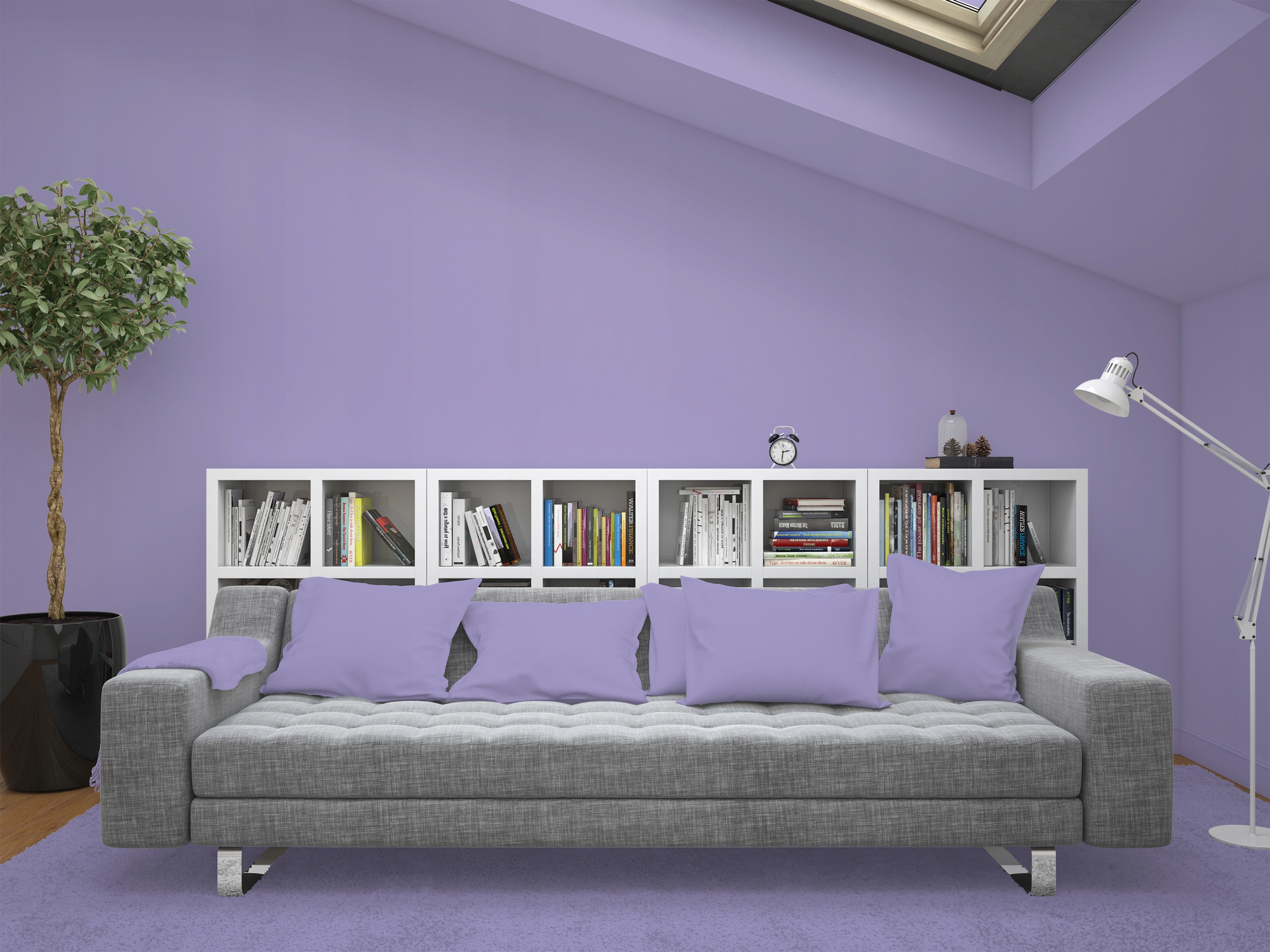 FARBA LATEKSOWA WRZOSOWA KOLOR WRZOSOWY WRZOS 2L MATOWA GŁĘBOKI MAT Rodzaj ścienna sufitowa