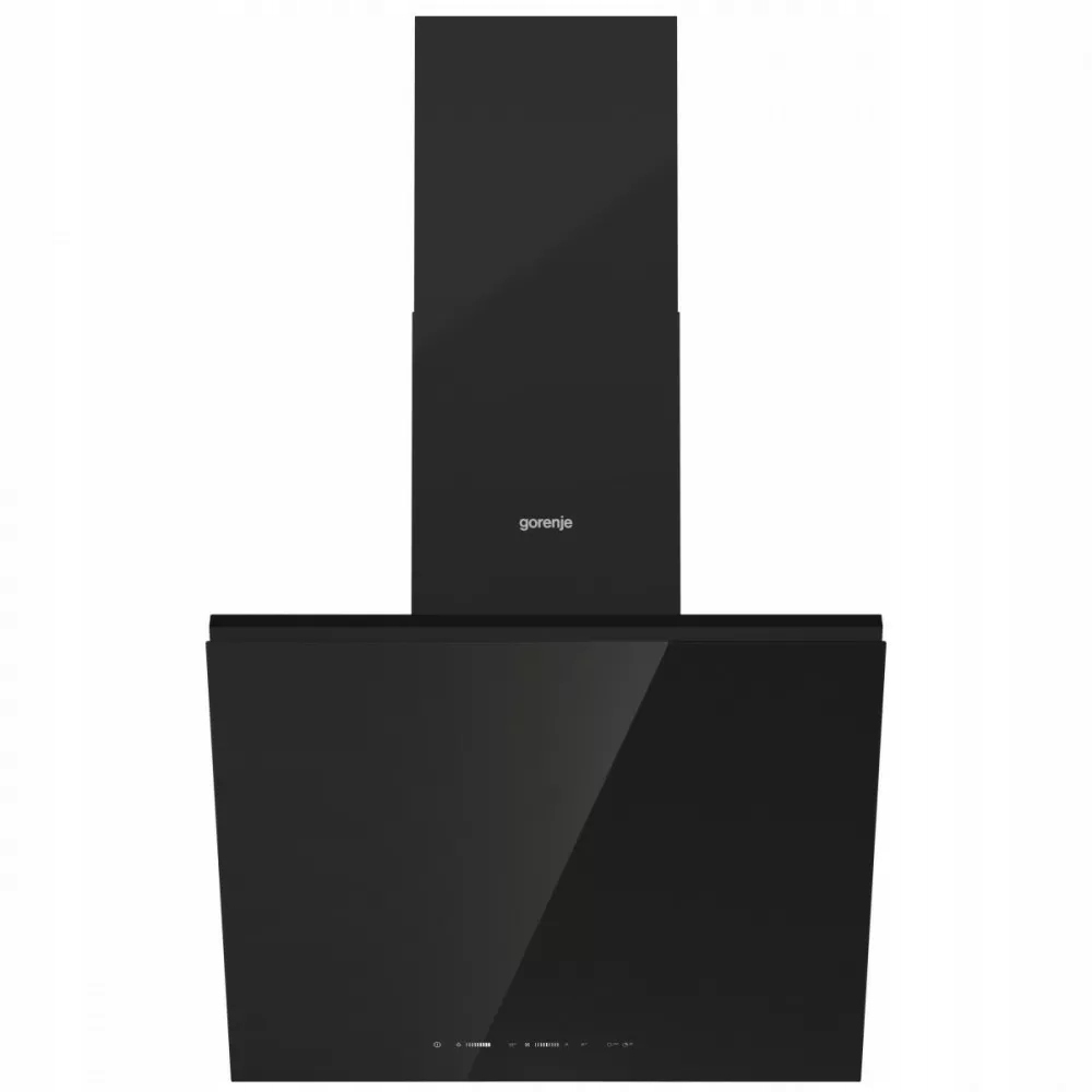 Okap Kominowy Gorenje czarne szkło Cichy 65dB Mocny 570m³/h!