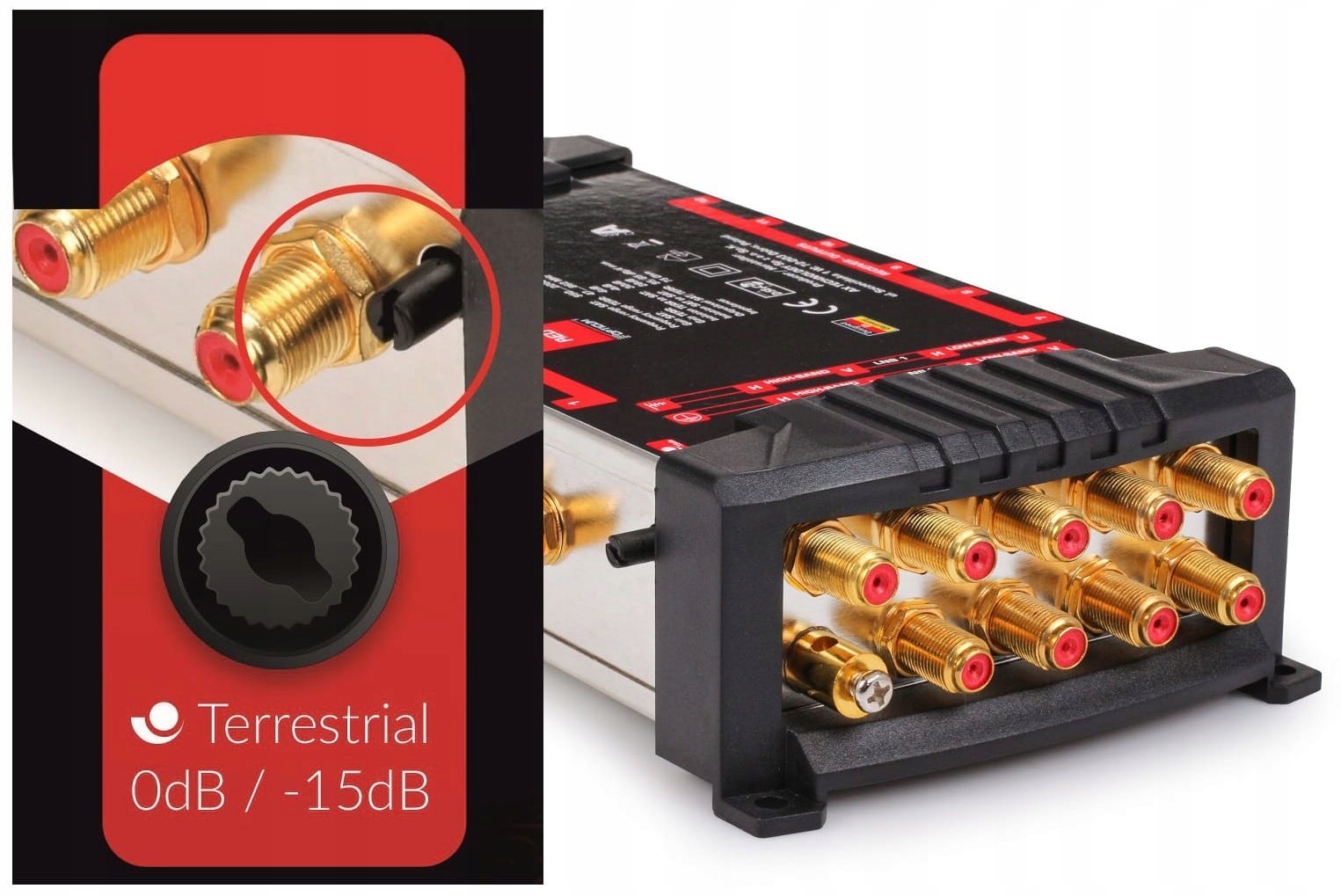 MultiSwitch 9/ 8 Wyjść Opticum +2x Quattro +30x F EAN (GTIN) 4019588459748