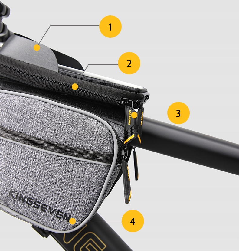 TORBA SAKWA ROWEROWA WODOODPORNA UCHWYT NA TELEFON Szerokość produktu 15 cm