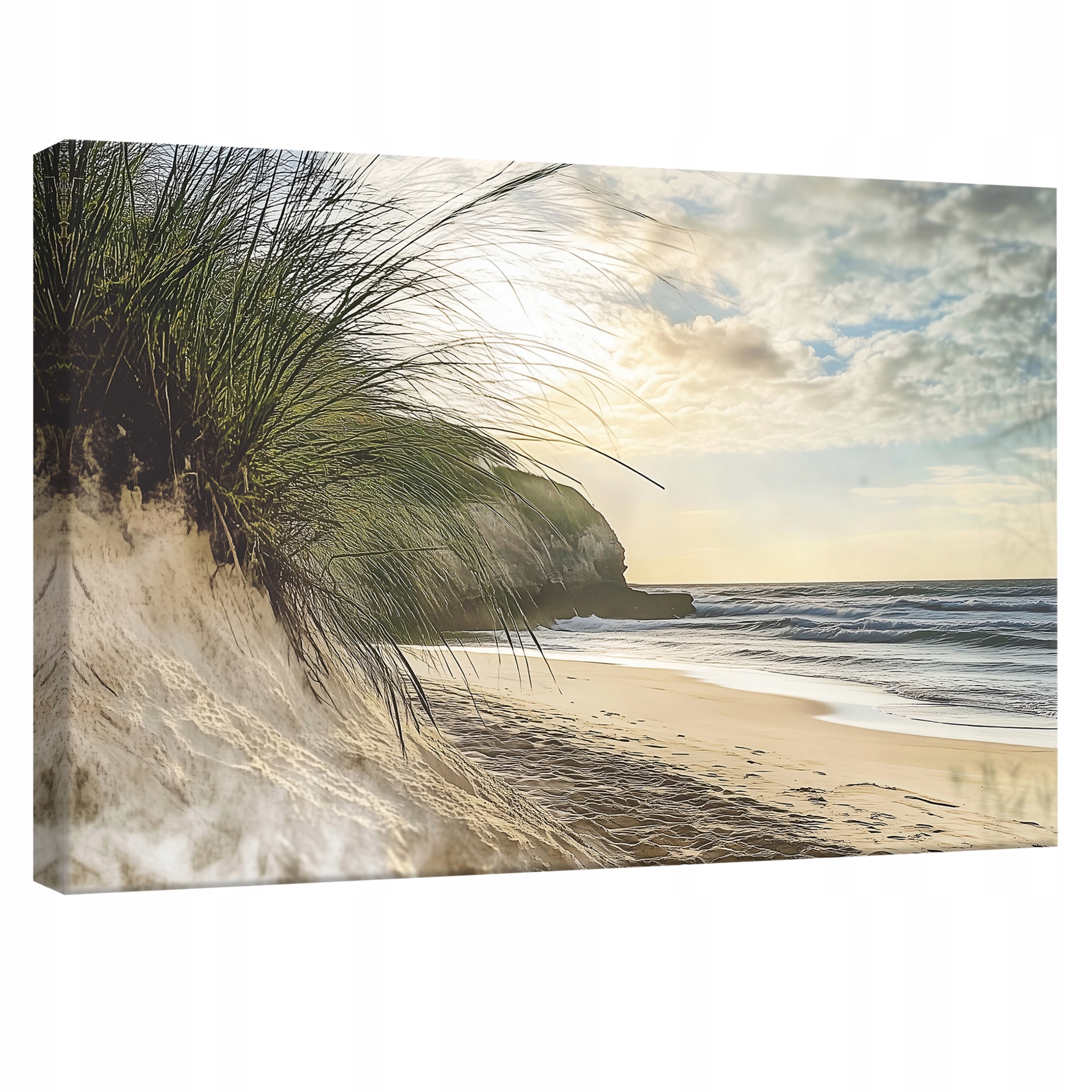 Obraz 120x80 Pláž moře duny tráva písek klid svěžest