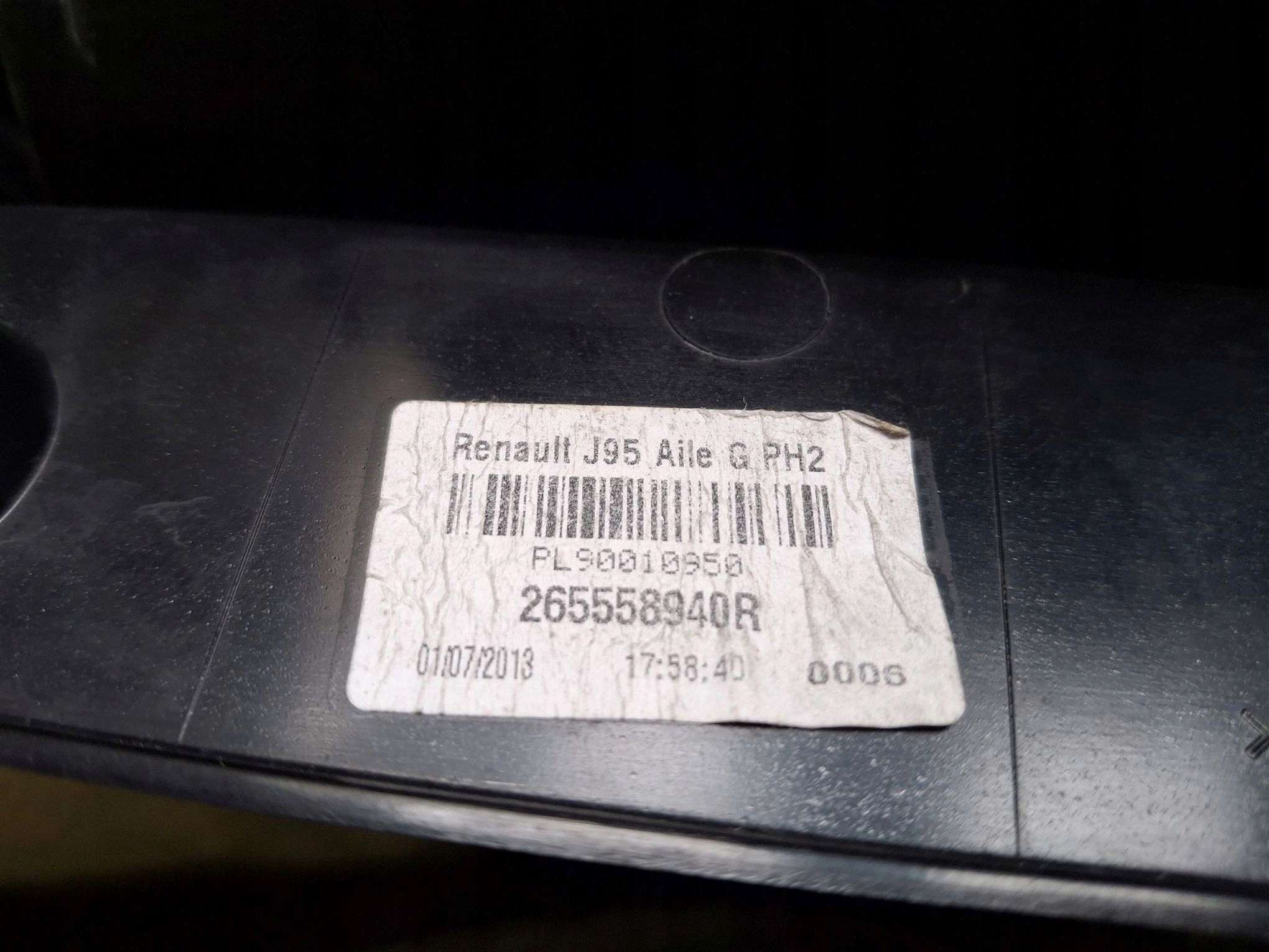 light rear left RENAULT SCENIC III LIFT 2012R->