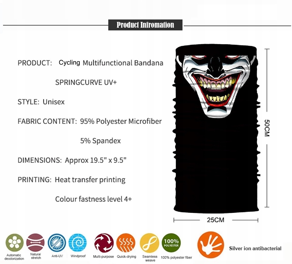 BANDANA SZALIK KOMIN CHUSTA APASZKA JOKER 03 Marka bez marki