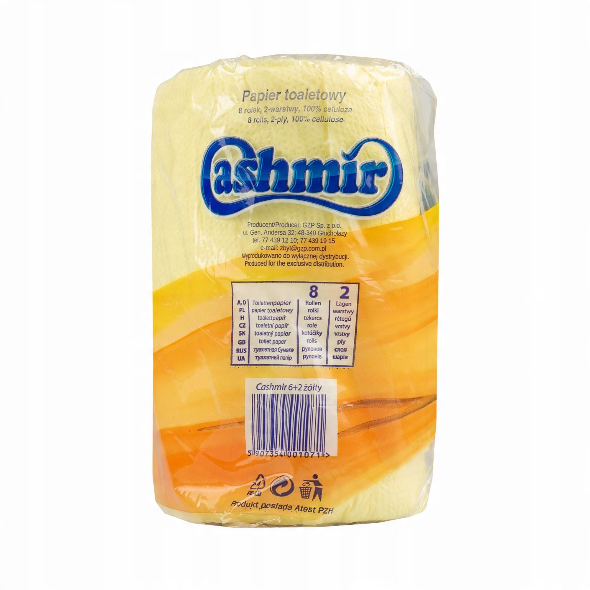 

Cashmir Papier Toaletowy 8 Rolek Żółty