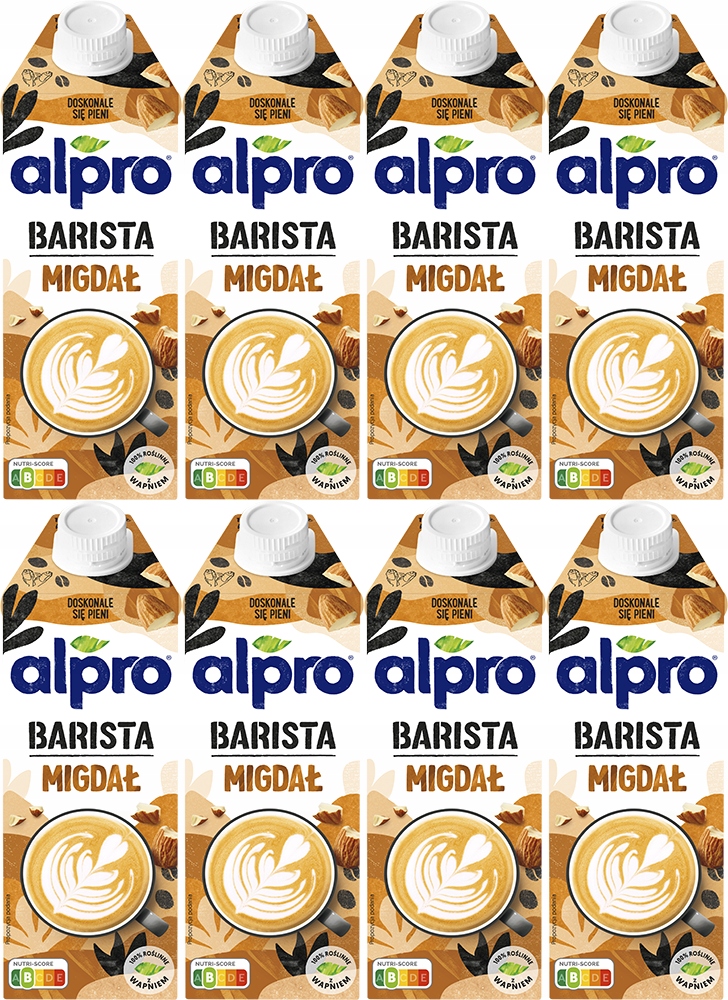 Napój roślinny bez laktozy Alpro Barista Almond Migdałowy 750ml x8