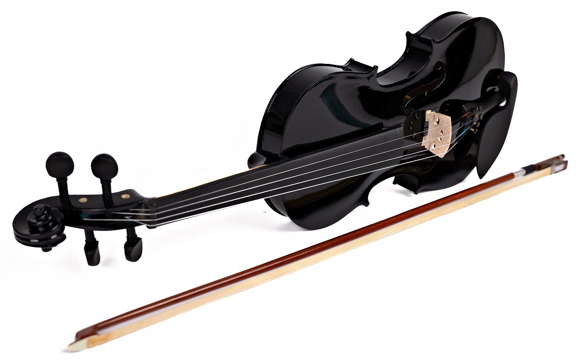 SKRZYPCE 4/4 -GOTOWE DO GRANIA - ZESTAW- CZARNE Stan opakowania oryginalne