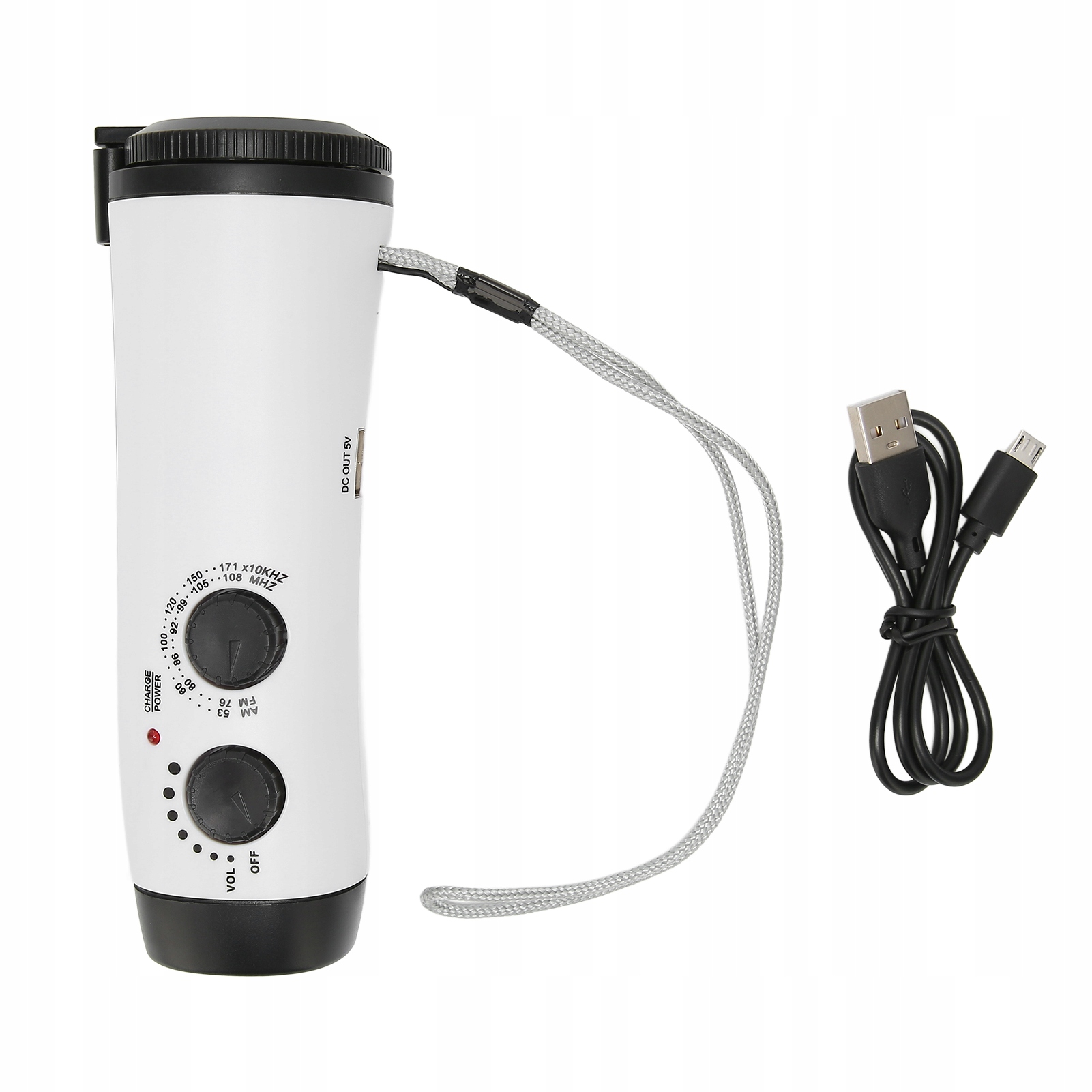 Przenośna awaryjna korba ręczna AM/FM/Radio