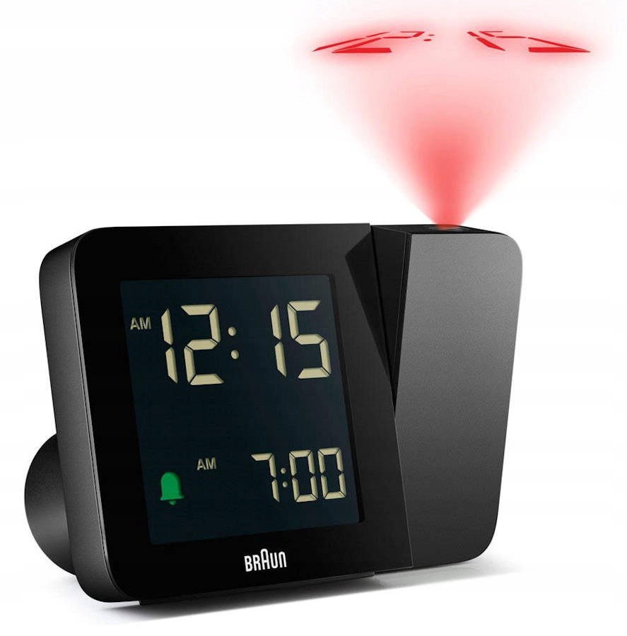 Budík S Projektorom Braun BC15B-RC Alarm DCF77