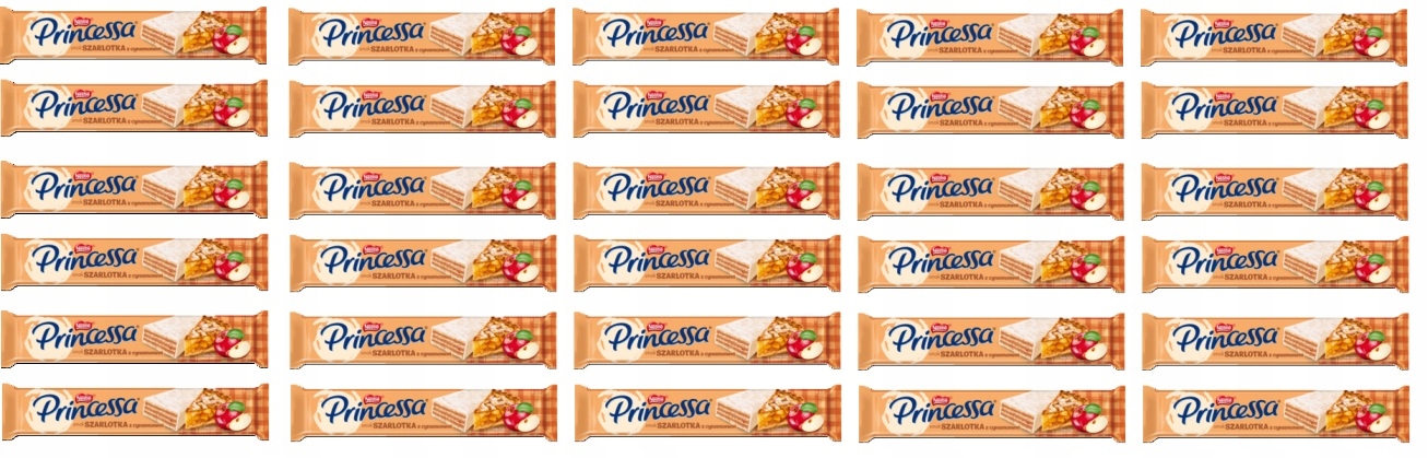 30 x 40 g Princessa Příchuť jablečný koláč se skořicí Karton