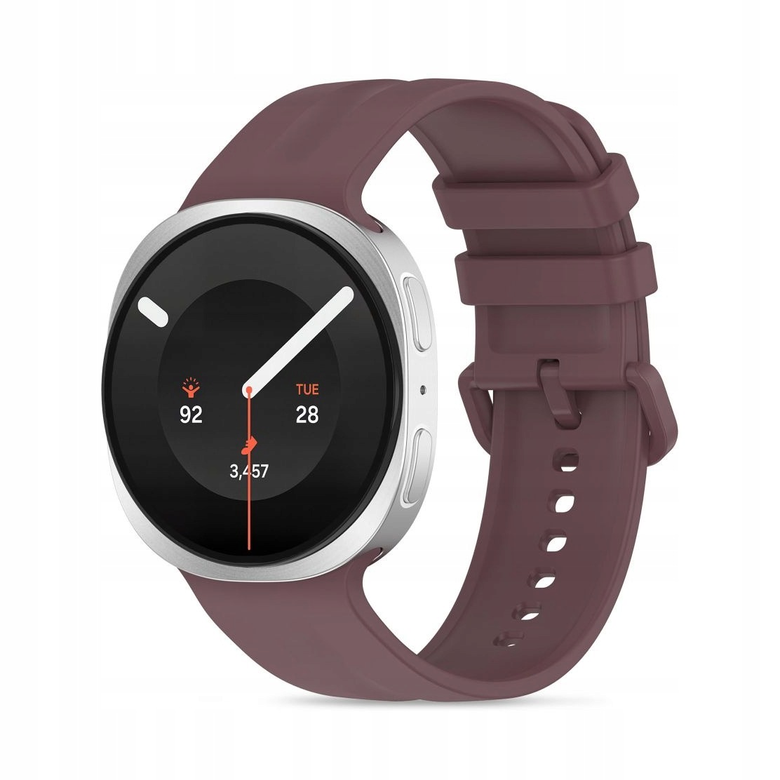 Pasek do Samsung Watch 8 9 Classic Tech-Protect Silicone Evo śliwkowy