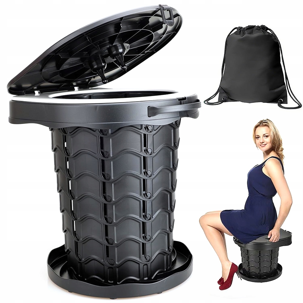 Nouzové Wc Bez chemie Skládací kontejner Sáček na odpadky 31x35 cm