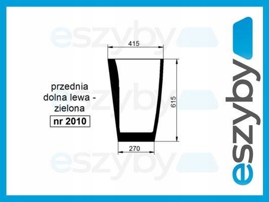 sklo Case Maxxum přední spodní levé