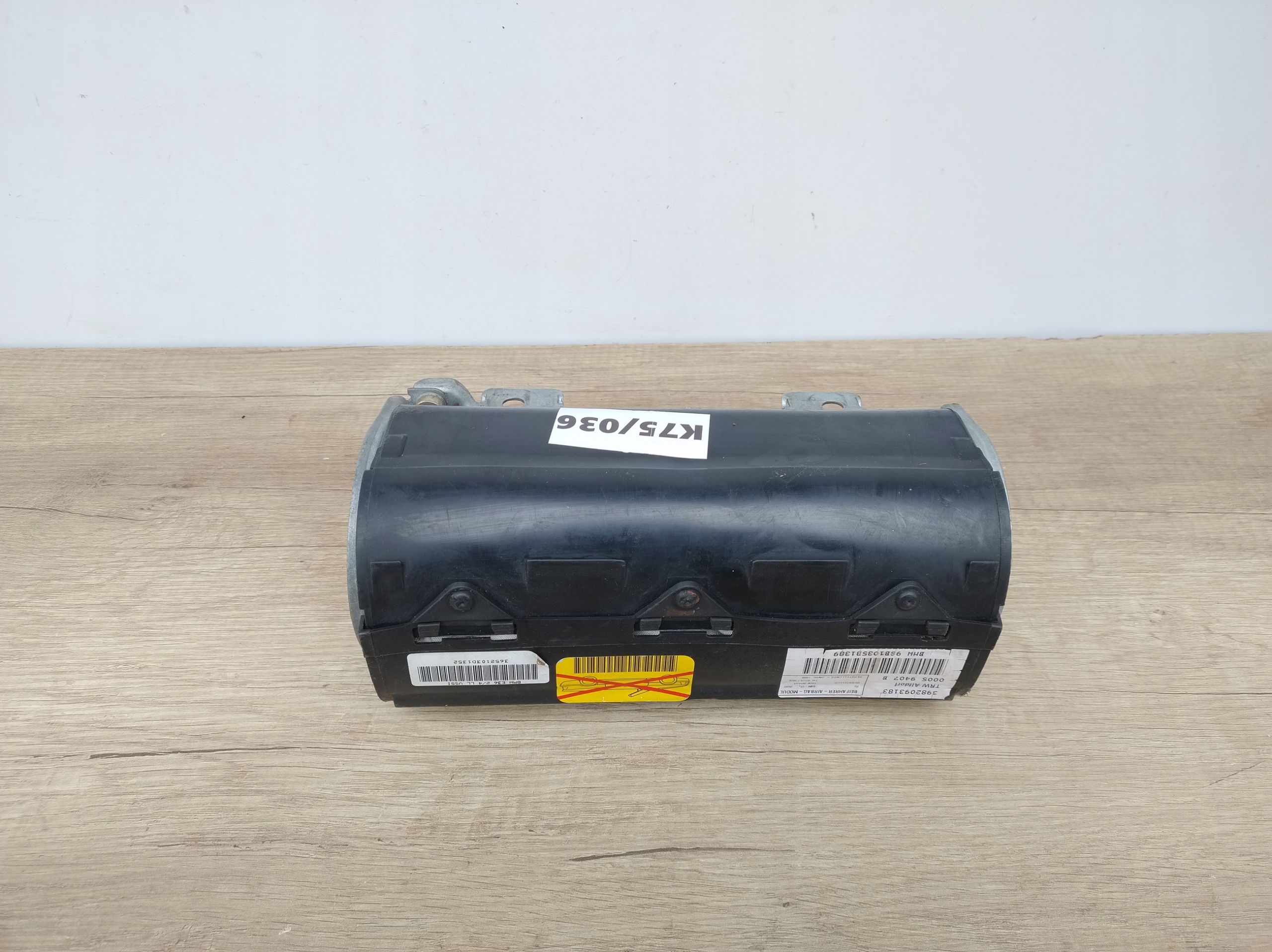 AIRBAG PASSAGER AIRBAG CONSOLE BMW 3 E36 3982093183 K75/036