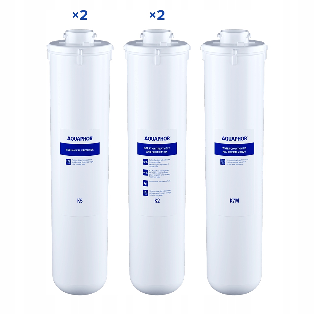 Sada 5 náplní pro RO-101S Morion K5 x 2, K2 x 2, K7M