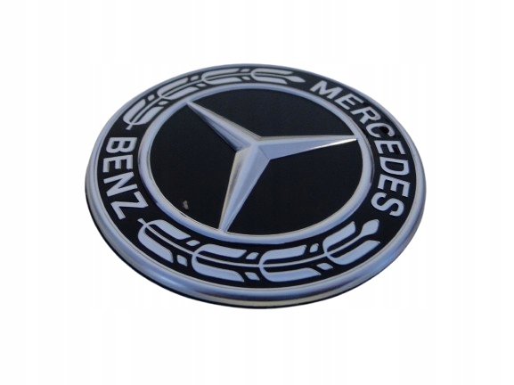 MERCEDES EMBLEMAT ZNACZEK GWIAZDA NA MASKĘ CZARNY GLC 253 X253 C253