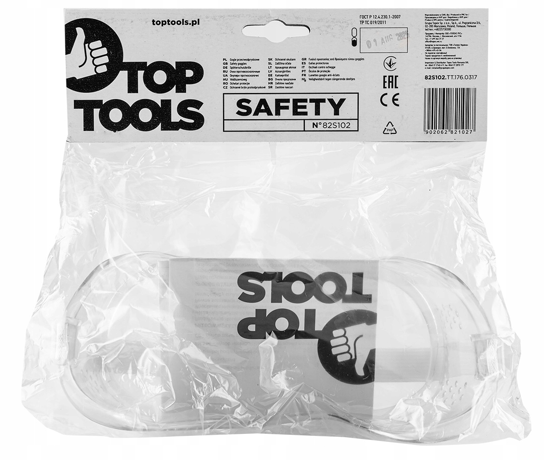 Gogle przeciwodpryskowe Topex T 82S102 Marka Topex