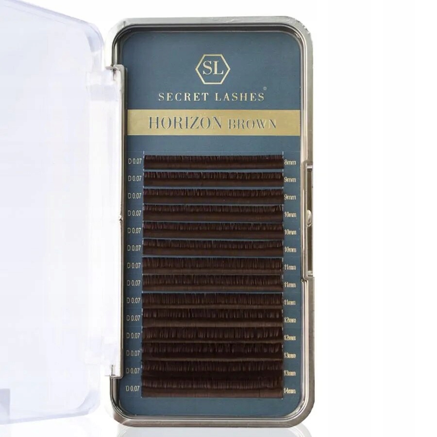 Rzęsy Secret Lashes Horizon Brown Mix C, 0.07, 7-14 mm