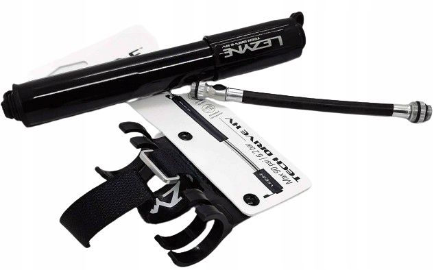 Lezyne Cnc Tech Drive Ruční pumpa pro velké Pneumatika 90 Psi držák