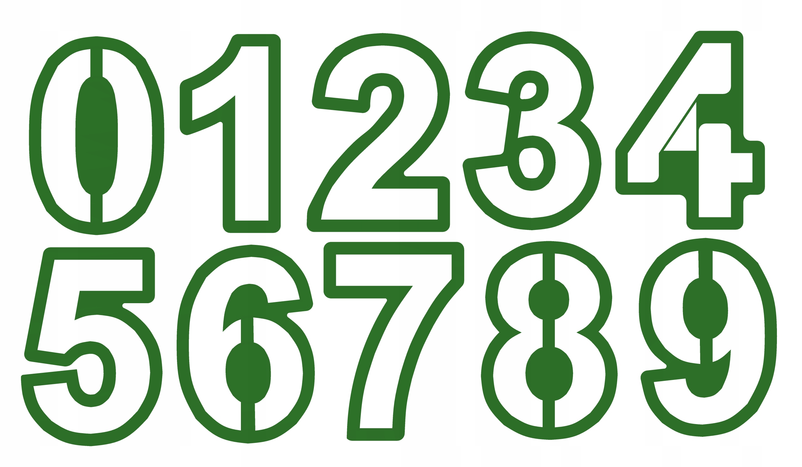 

Zestaw foremki ciastek wykrawacze cyfry liczby 10s