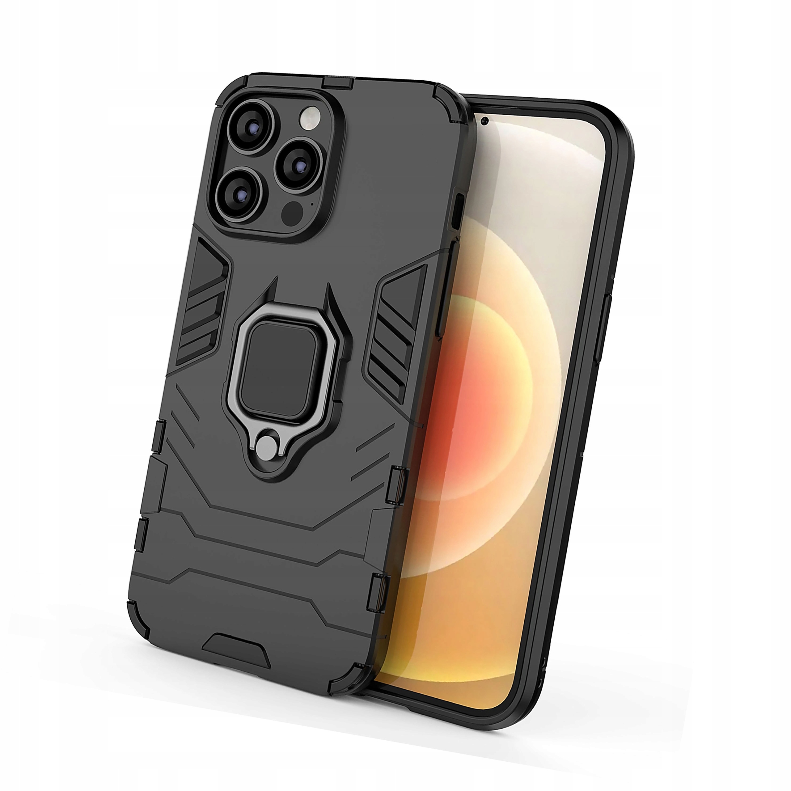 Armor etui do iPhone 14 Pro pancerny pokrowiec uchwyt magnetyczny ring
