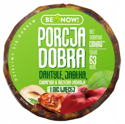 PORCJA DOBRA KRĄŻKI owocowe-orzechowe MIX 3 SMAKÓW: MORELE DAKTYLE JABŁKO Marka inna marka