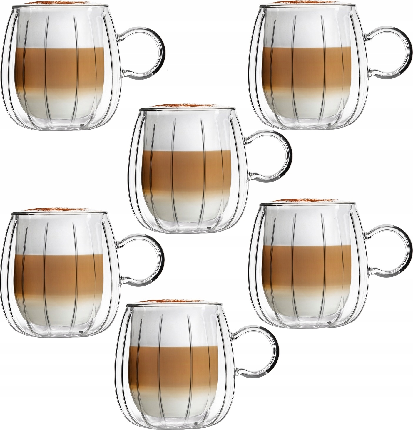 

Vialli 6 Szklanki Termiczne Tulip Latte Cappuccino