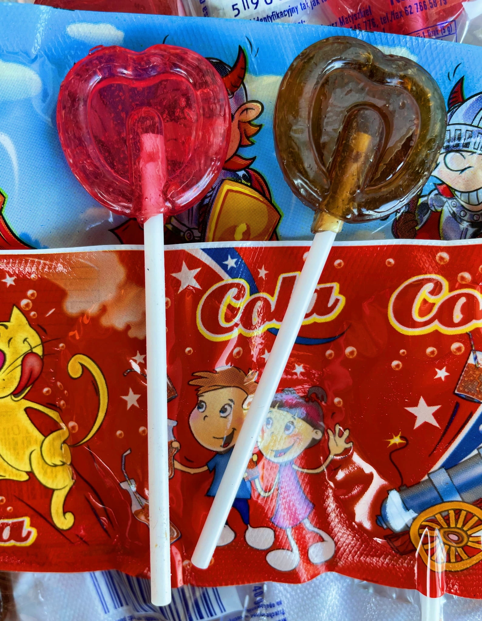 Lizaki Serduszka NA PASKU Serca Owocowe Cola KARWIT 8 x 5g — 6