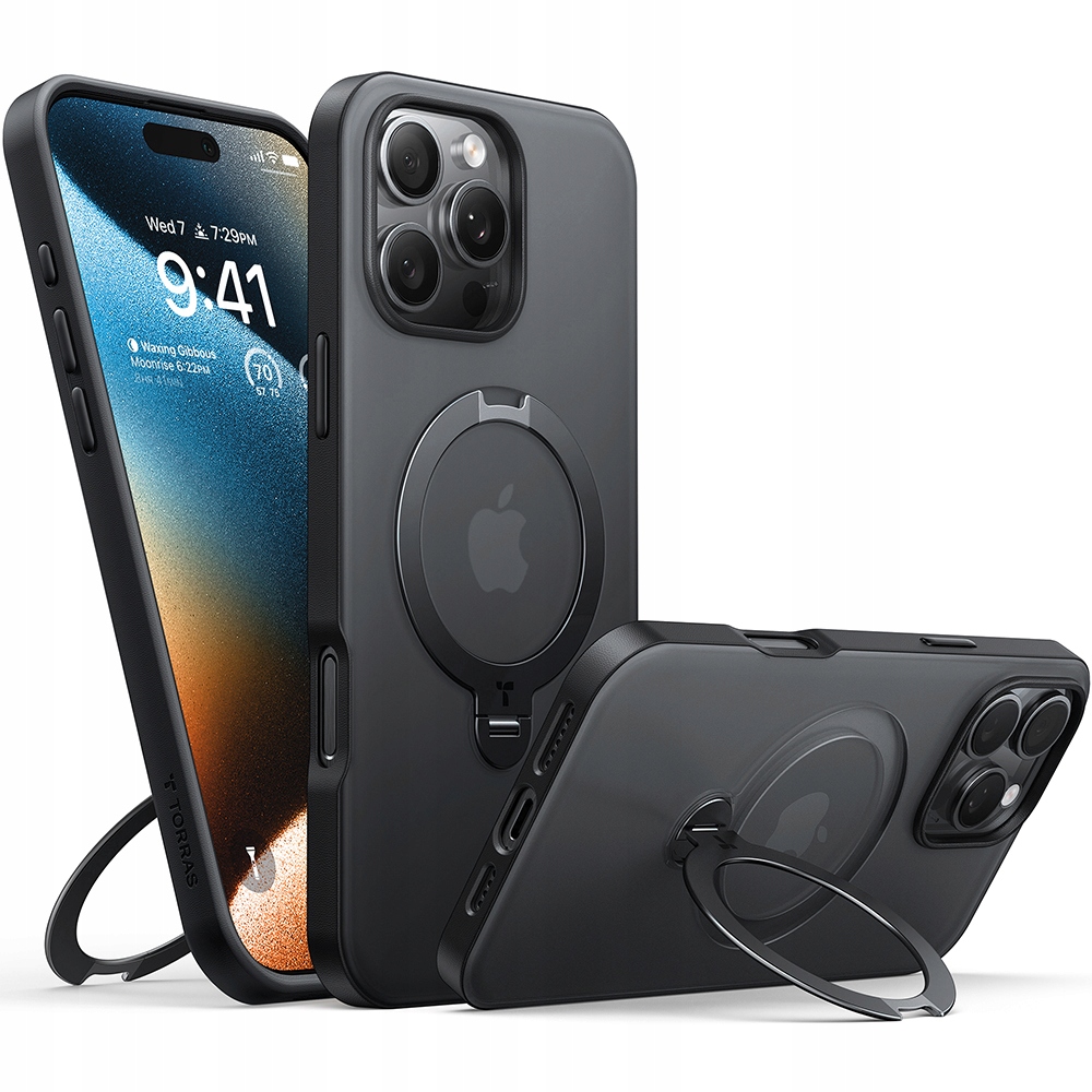 Kryt Torras pre Apple iPhone 16 Pro Max, čierny